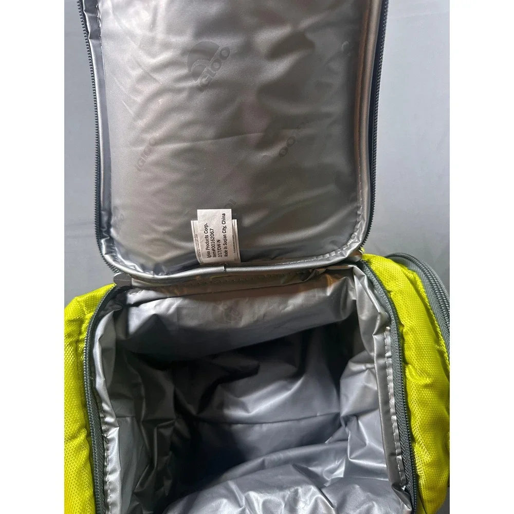 Igloo Medium Duffel Sport Brights Cooler Bag Acid Green‎ Black 00162067 NWT